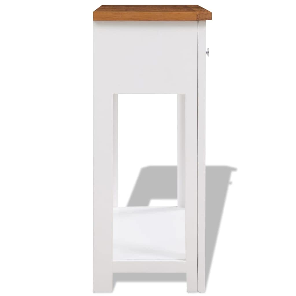 Solid Oak Wood Console Table Z983