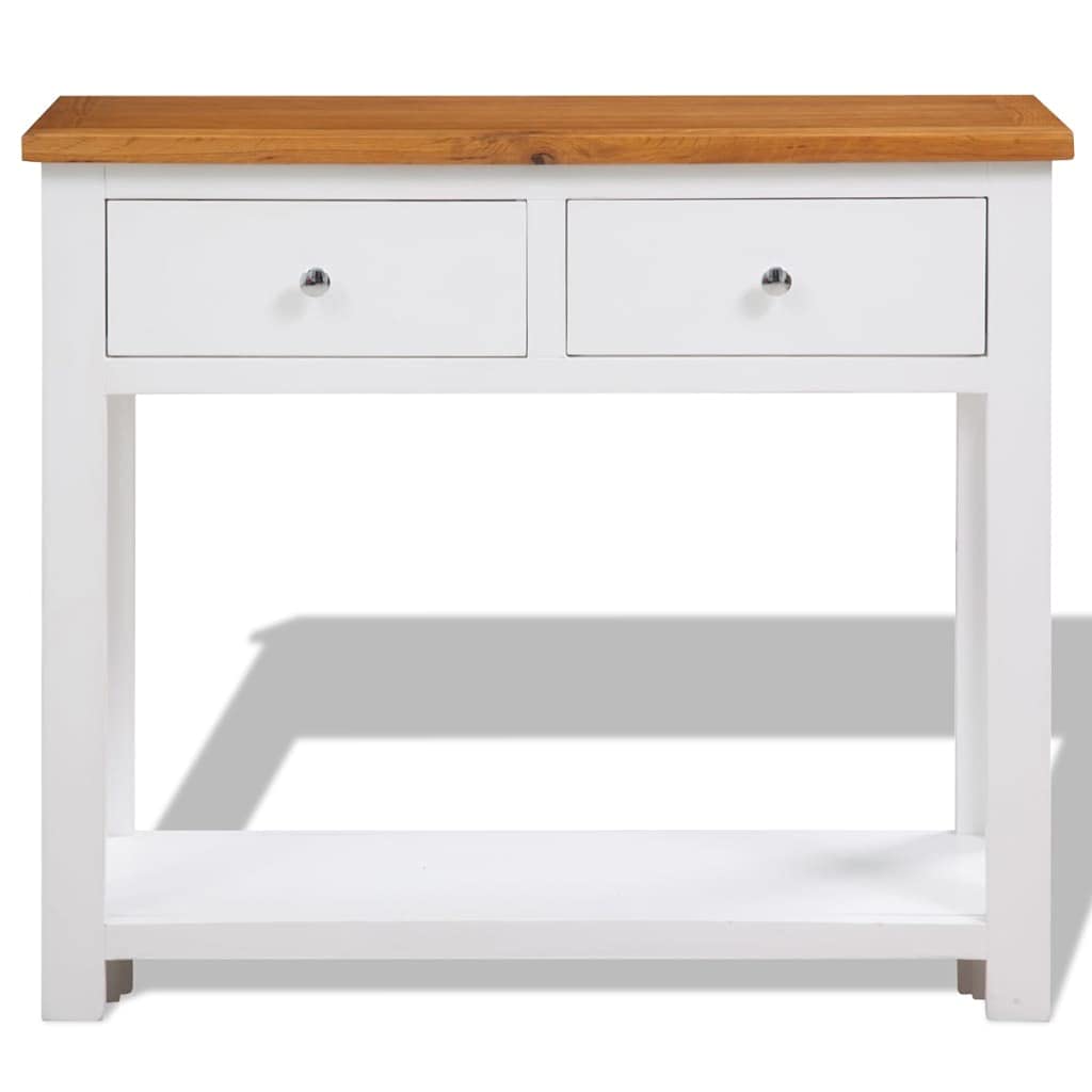 Solid Oak Wood Console Table Z983
