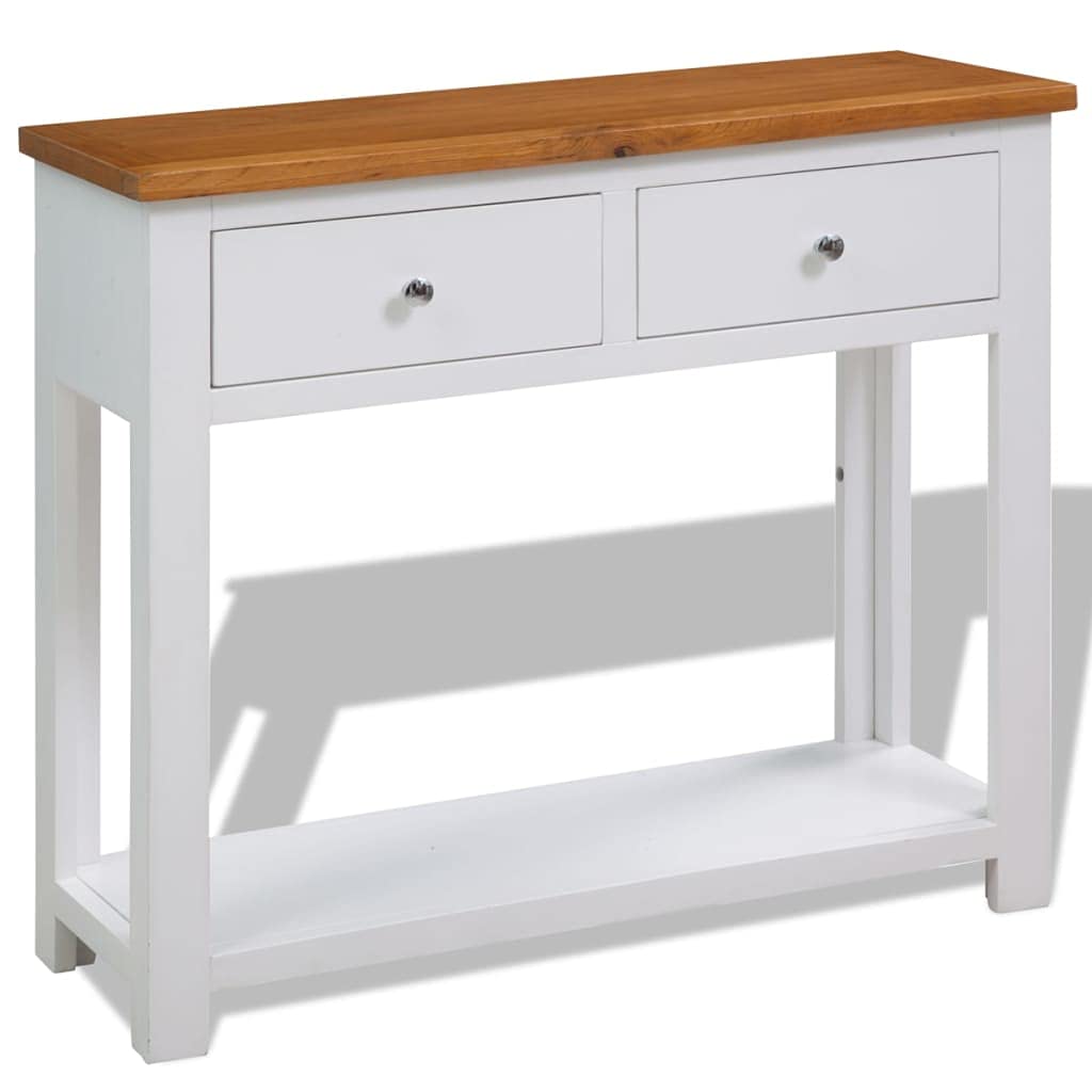 Solid Oak Wood Console Table Z983