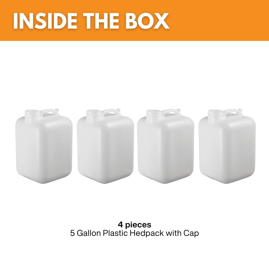 5 Gallon BPA-free Food-Grade Water Jug Pack of 4 K95185