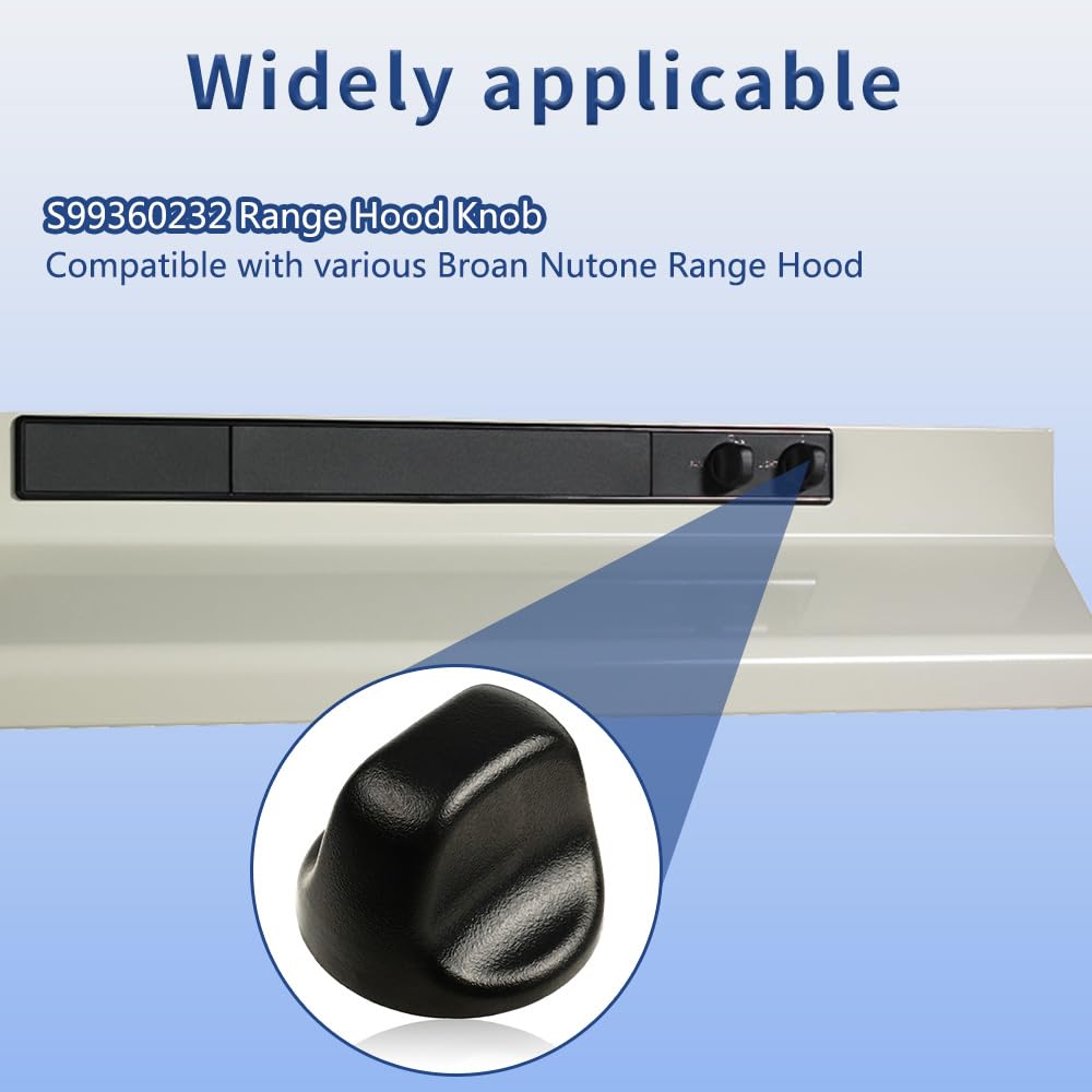 Black Range Hood Knob Replacement Part Y842902