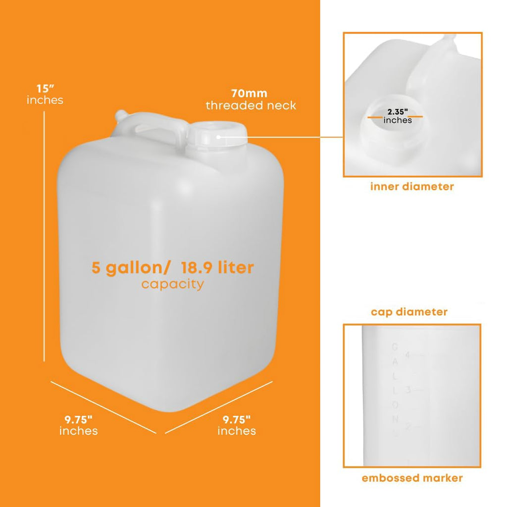 5 Gallon BPA-free Food-Grade Water Jug Pack of 4 K95185