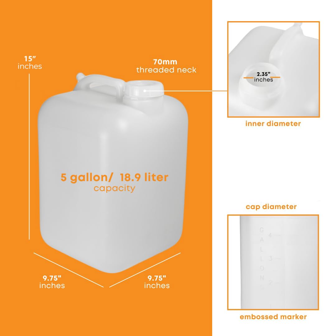 5 Gallon BPA-free Food-Grade Water Jug Pack of 4 K95185