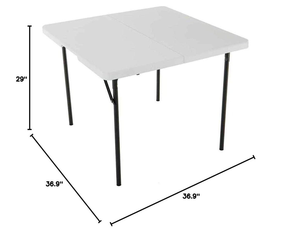 37-Inch Square Fold-in-Half Table X10881