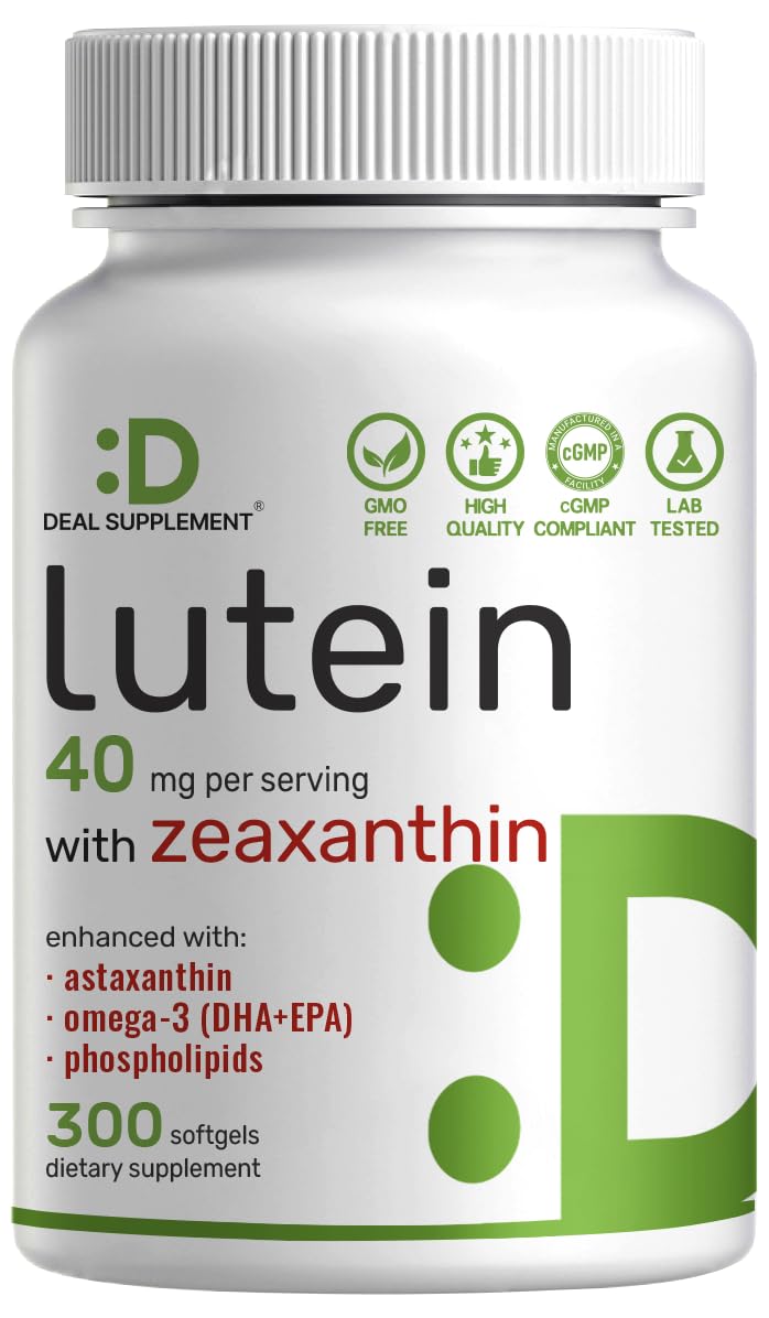 Lutein and Zeaxanthin 40mg 300 Softgels V903876