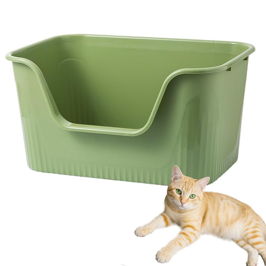 Large Cat Litter Box with High Sides and Low Entry D991