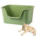 Large Cat Litter Box with High Sides and Low Entry D991
