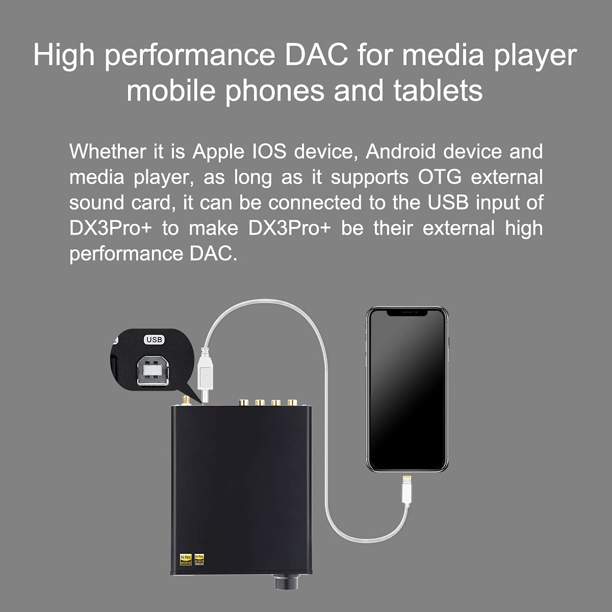 Black Headphone Amplifier DAC AMP with Remote Control F541