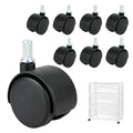 8PCS Replacement Casters for 3 Drawer Cart W6606