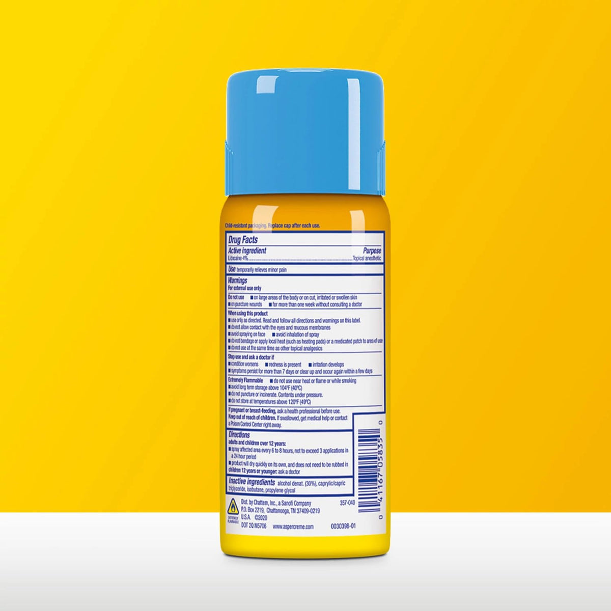 Lidocaine Dry Spray 4 oz P54660