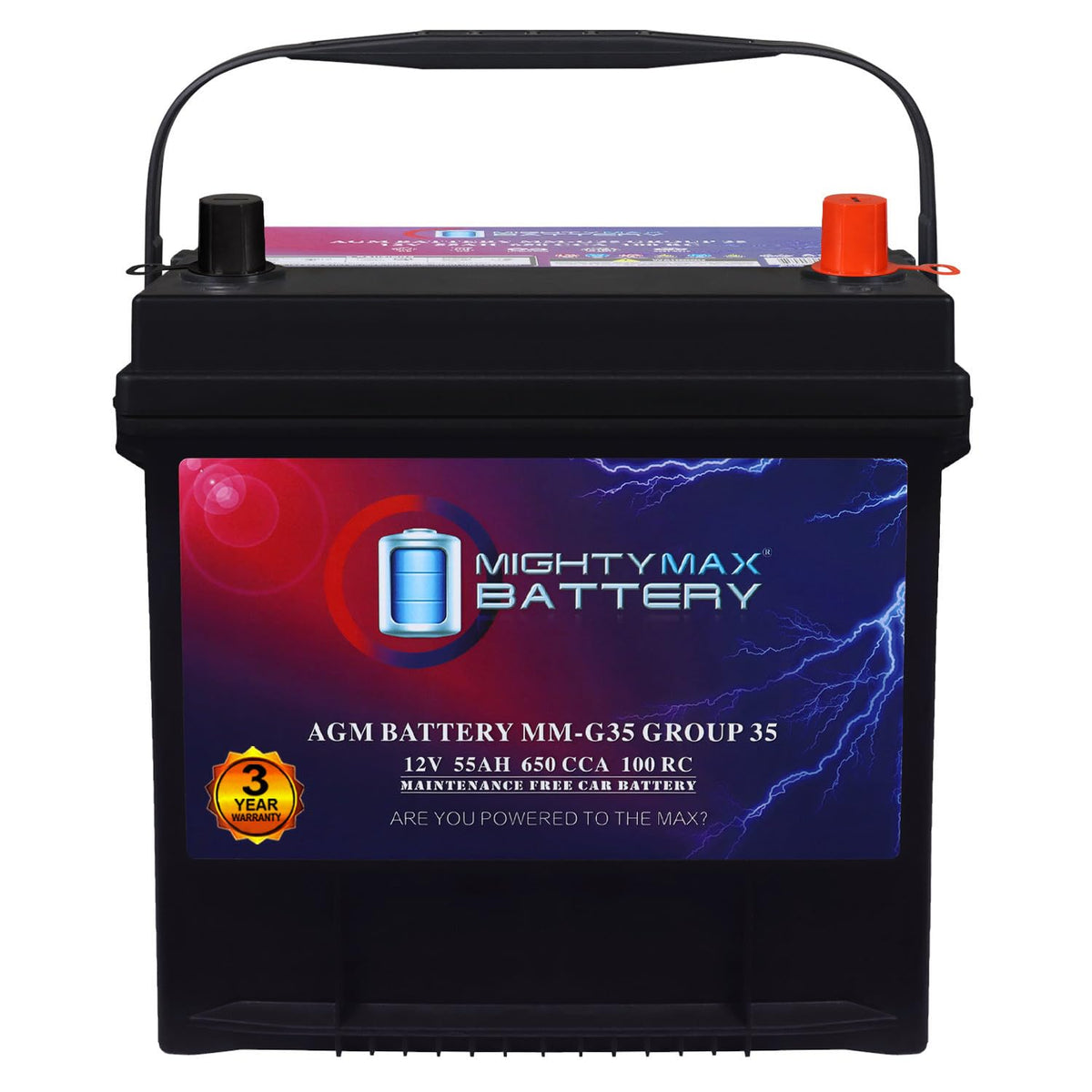 12V 55Ah AGM Replacement Battery R9384