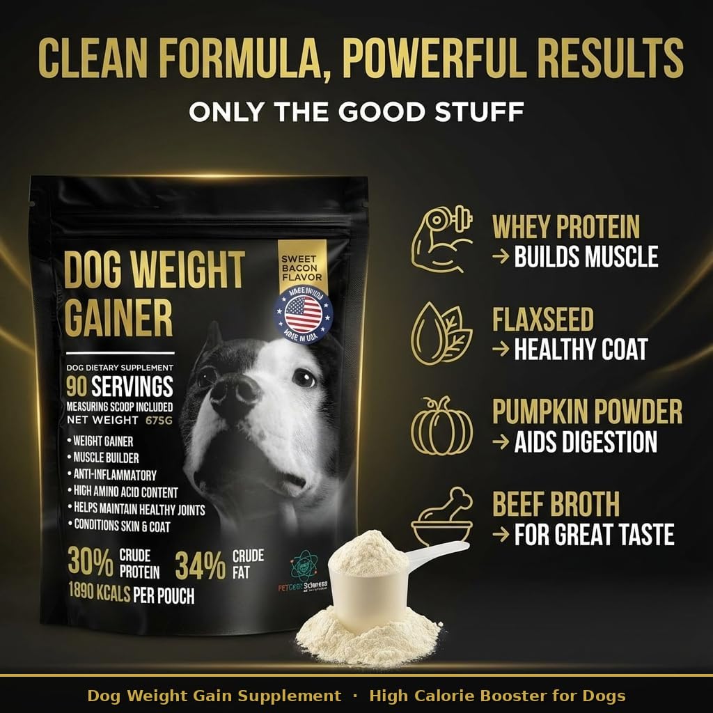 High Calorie Dog Weight Gainer 90 Servings 1.5 lbs V23563