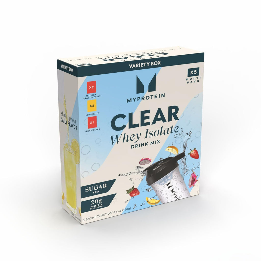 Clear Whey Isolate Protein Powder Drink Mix 5 Count Variety Pack F765