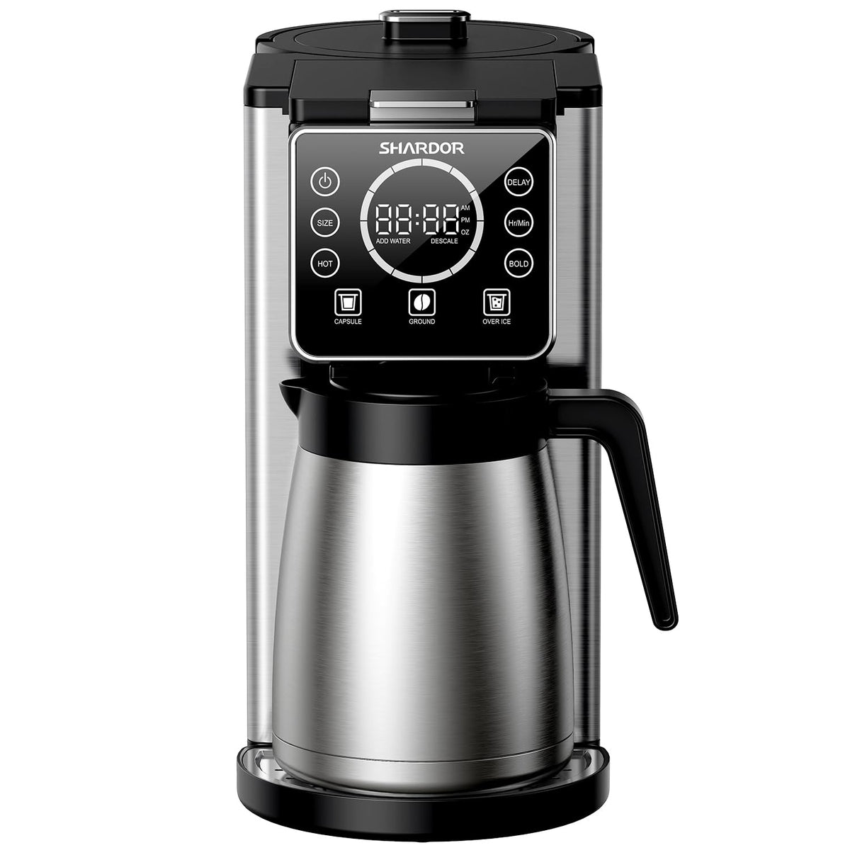 Single Serve & Carafe Coffee Maker, 6-24oz, Thermal Carafe B575443