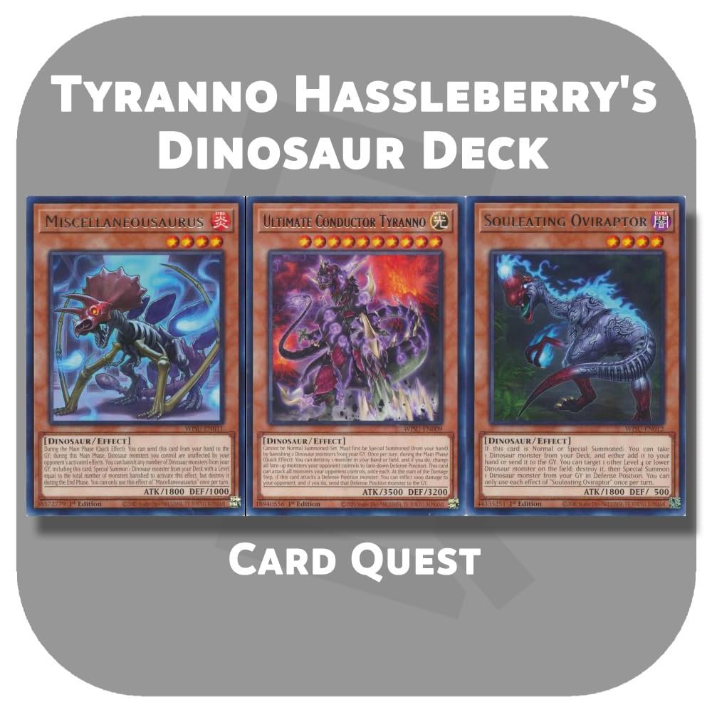 Custom Deck for Yu-Gi-Oh! GX Dinosaur Deck T7943