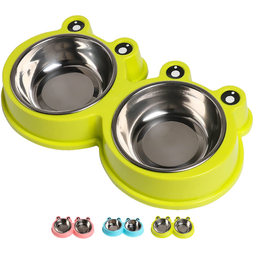 Stainless Steel Non-Slip Double Pet Feeder Z445