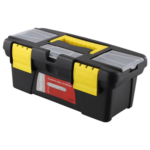 10-Inch Plastic Toolbox with Metal Hinges and 4 Latches C2660
