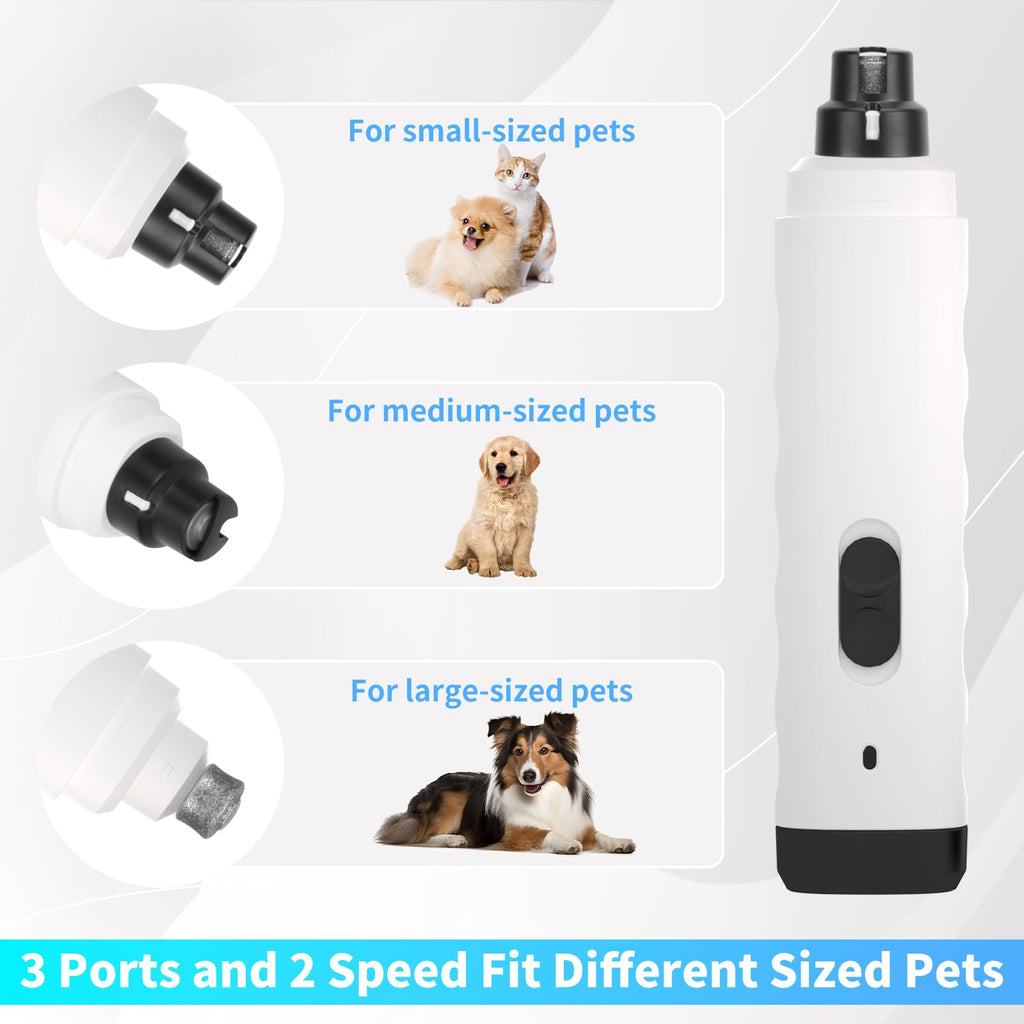 2-Speed Electric Rechargeable Pet Nail Grinder B4523