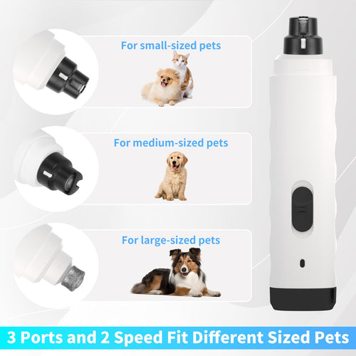 2-Speed Electric Rechargeable Pet Nail Grinder B4523