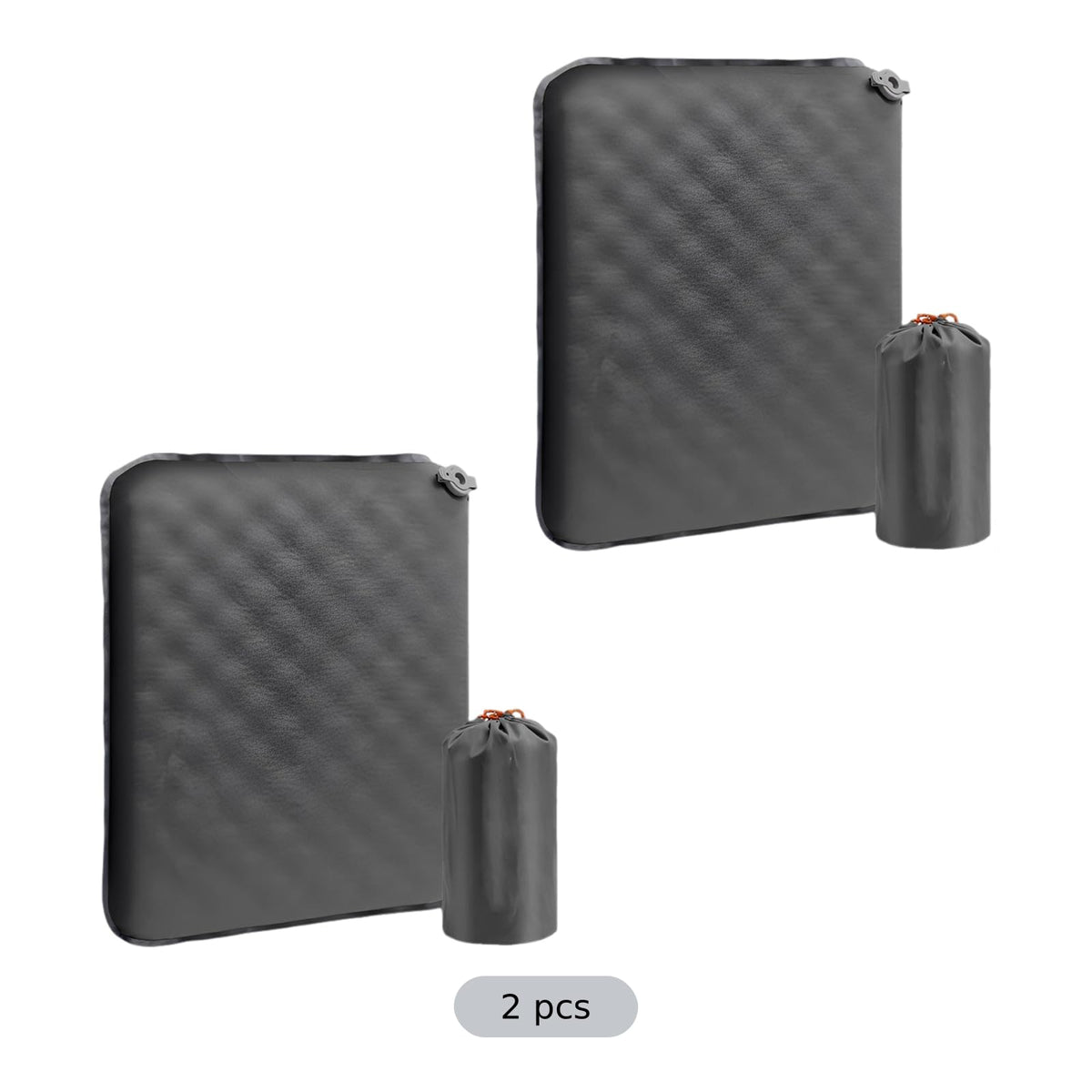 2 Pcs Inflatable Seat Cushion Lightweight Nylon TPU P6140