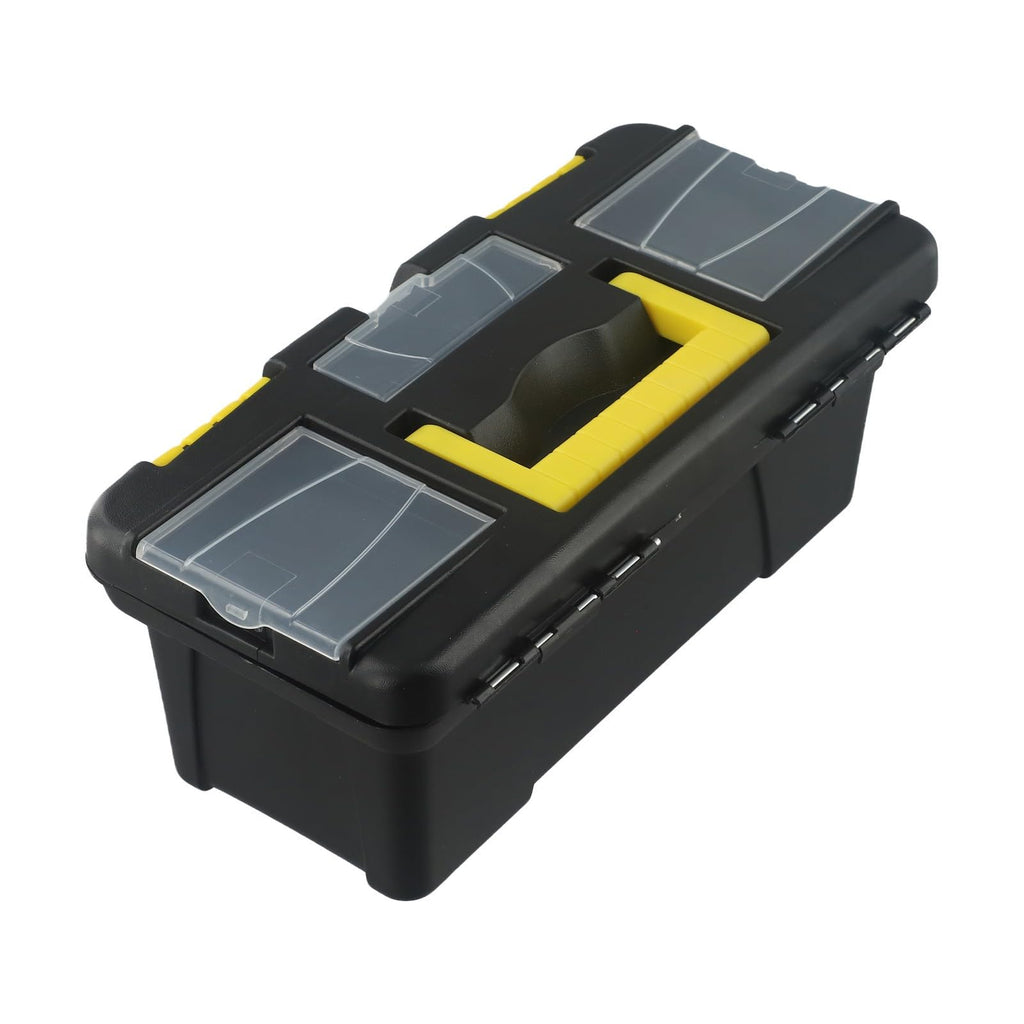 10-Inch Plastic Toolbox with Metal Hinges and 4 Latches C2660
