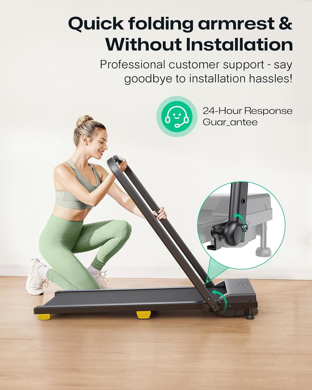 Manual Incline 2.5HP Portable Walking Treadmill F790