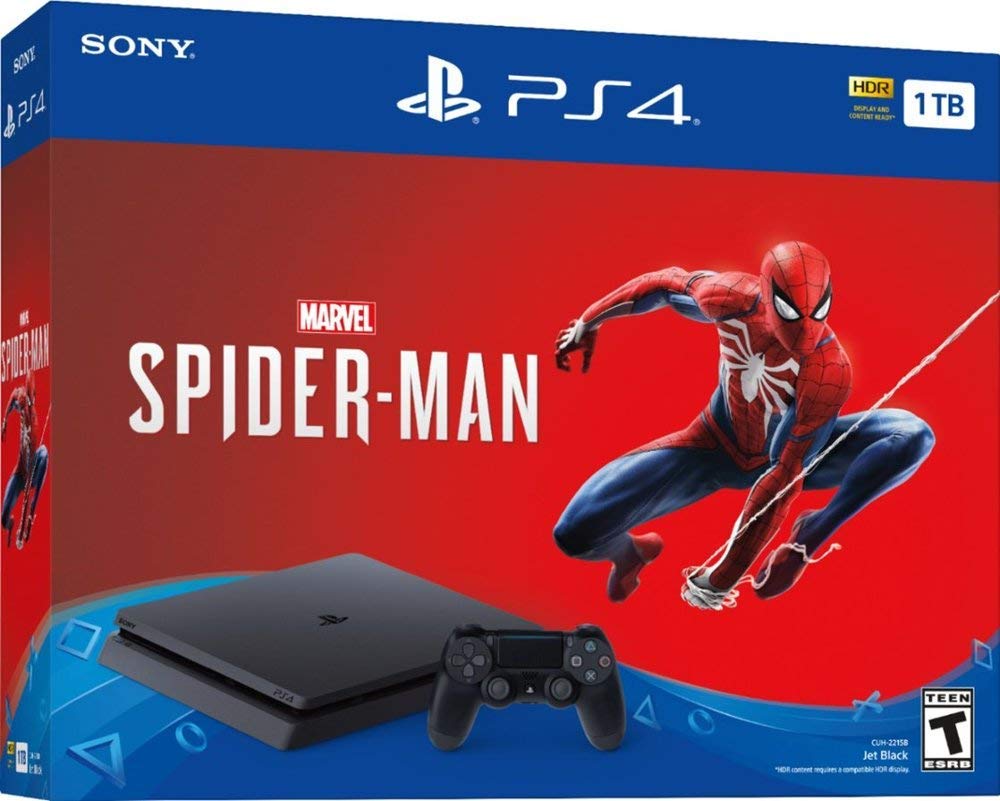 Playstation 4 1TB Jet Black Console with Wireless Controller H486525