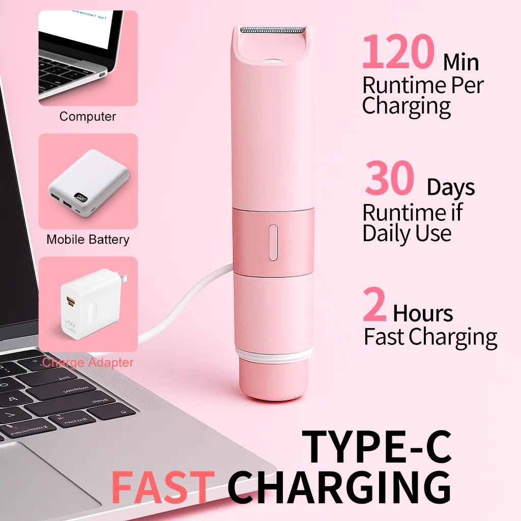 Pink 2 in 1 Bikini Trimmer H8191