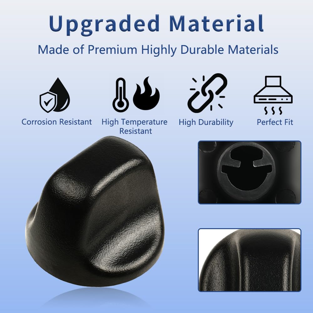 Black Range Hood Knob Replacement Part Y842902