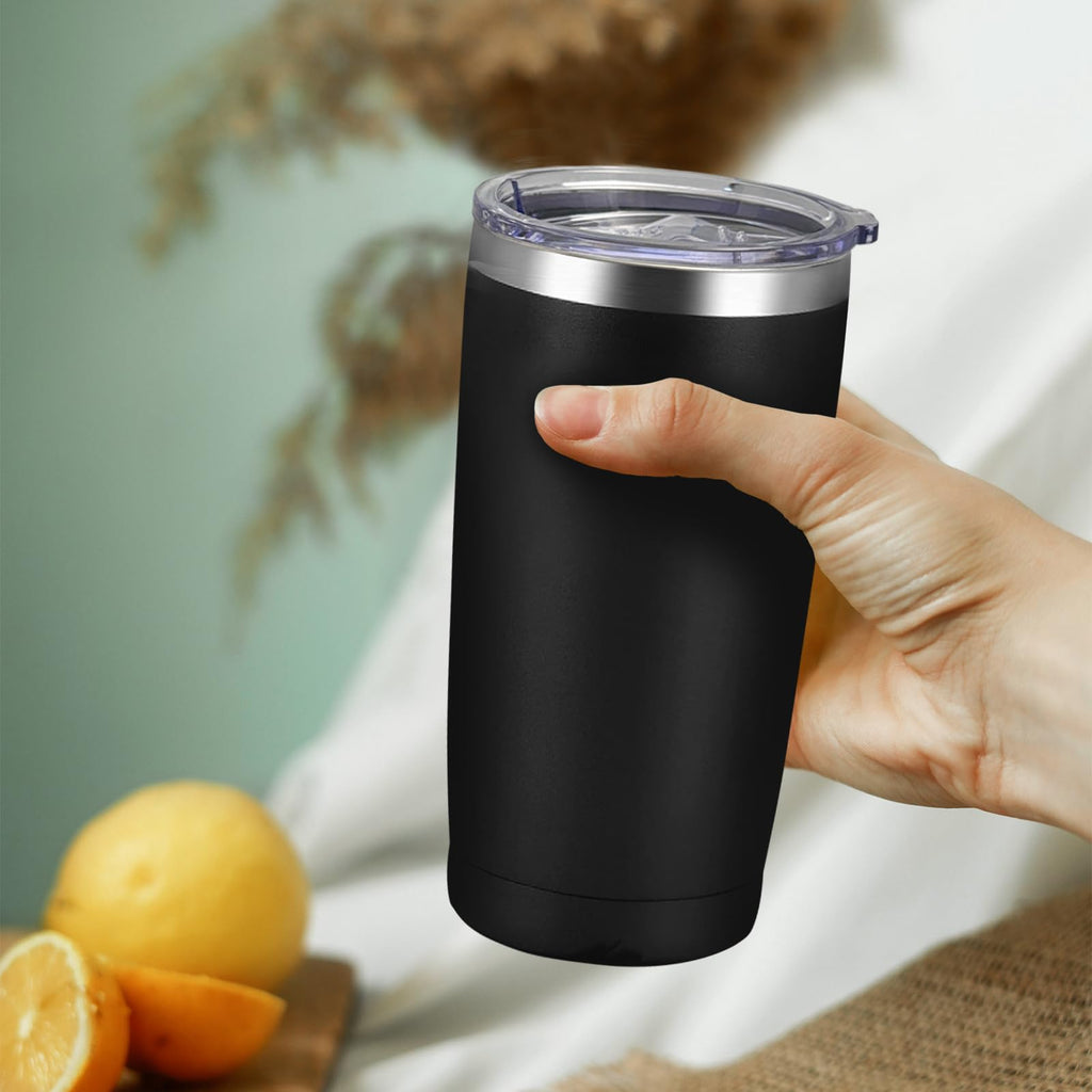 20 Pack Stainless Steel Insulated Tumbler 20oz Black H57932