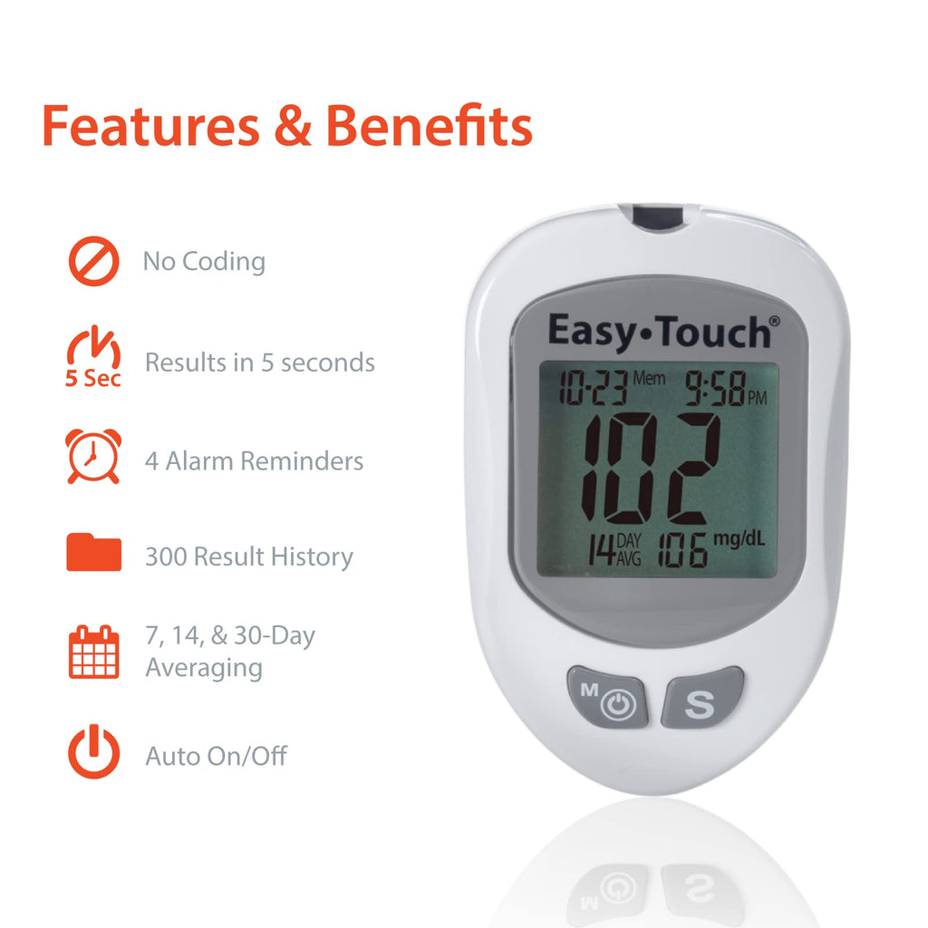 Glucose Meter Kit with 100 Test Strips M909