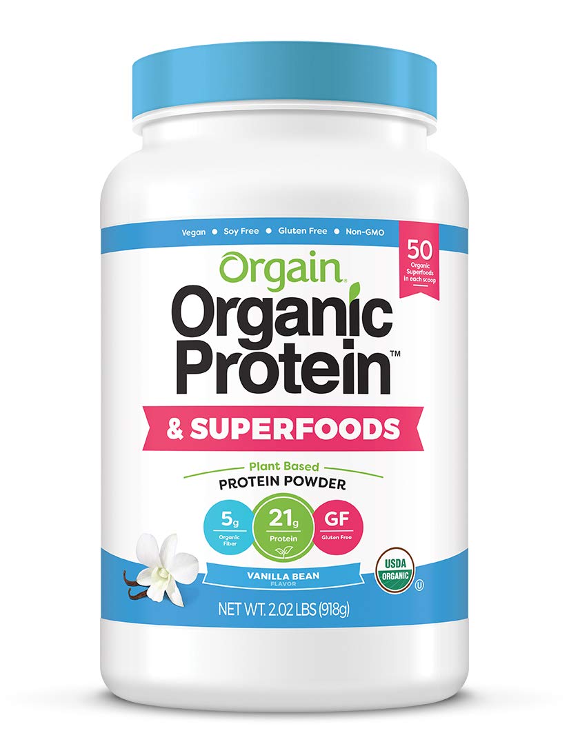 Organic Vegan Protein Powder + Greens, Creamy Chocolate Fudge, Vanilla Bean K173153