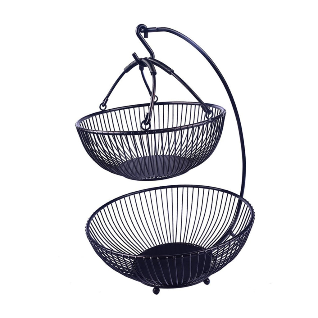 Double Layer Iron Fruit Basket E2019