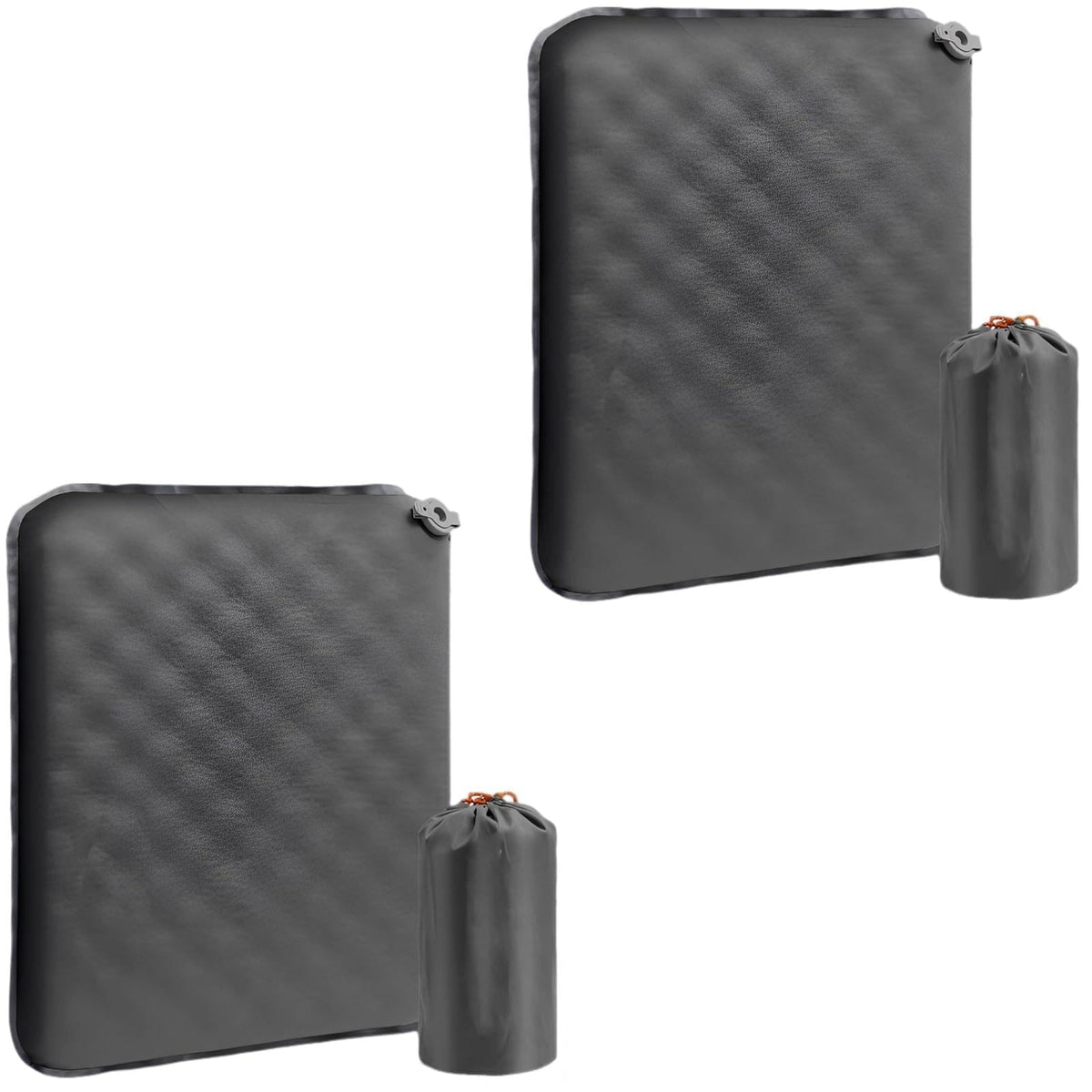 2 Pcs Inflatable Seat Cushion Lightweight Nylon TPU P6140