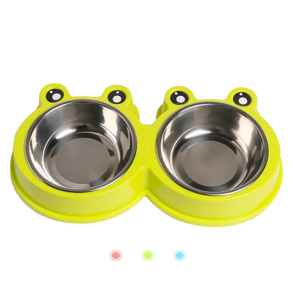 Stainless Steel Non-Slip Double Pet Feeder Z445