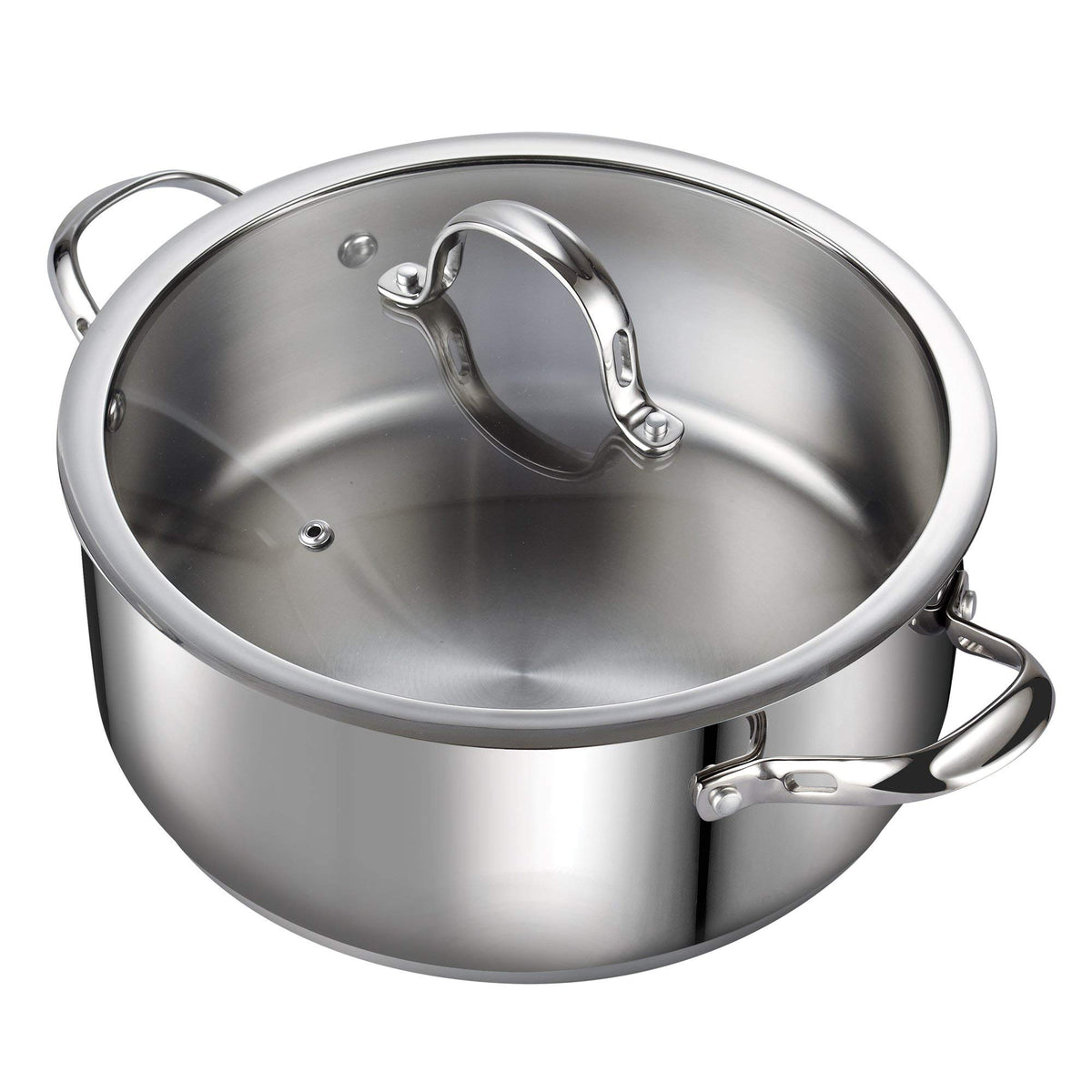 7 Quart Stainless Steel Stock Pot with Lid F18974