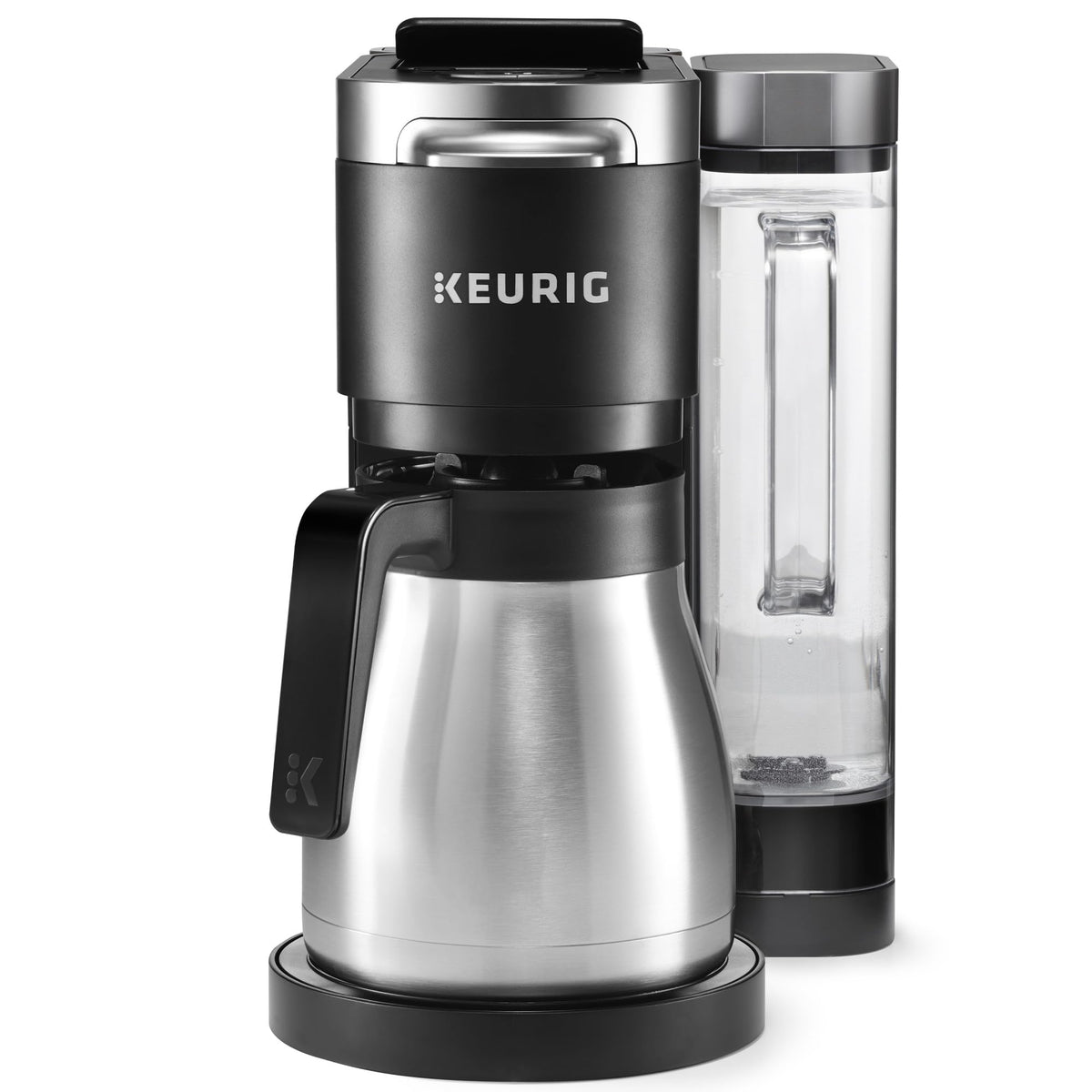 Single Serve & Carafe Coffee Maker, 60oz Removable Reservoir, Black F633
