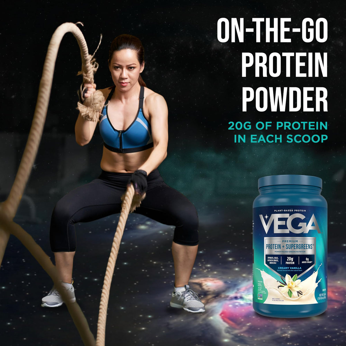 Creamy Vanilla Vegan Protein Powder 26.9 oz G190909