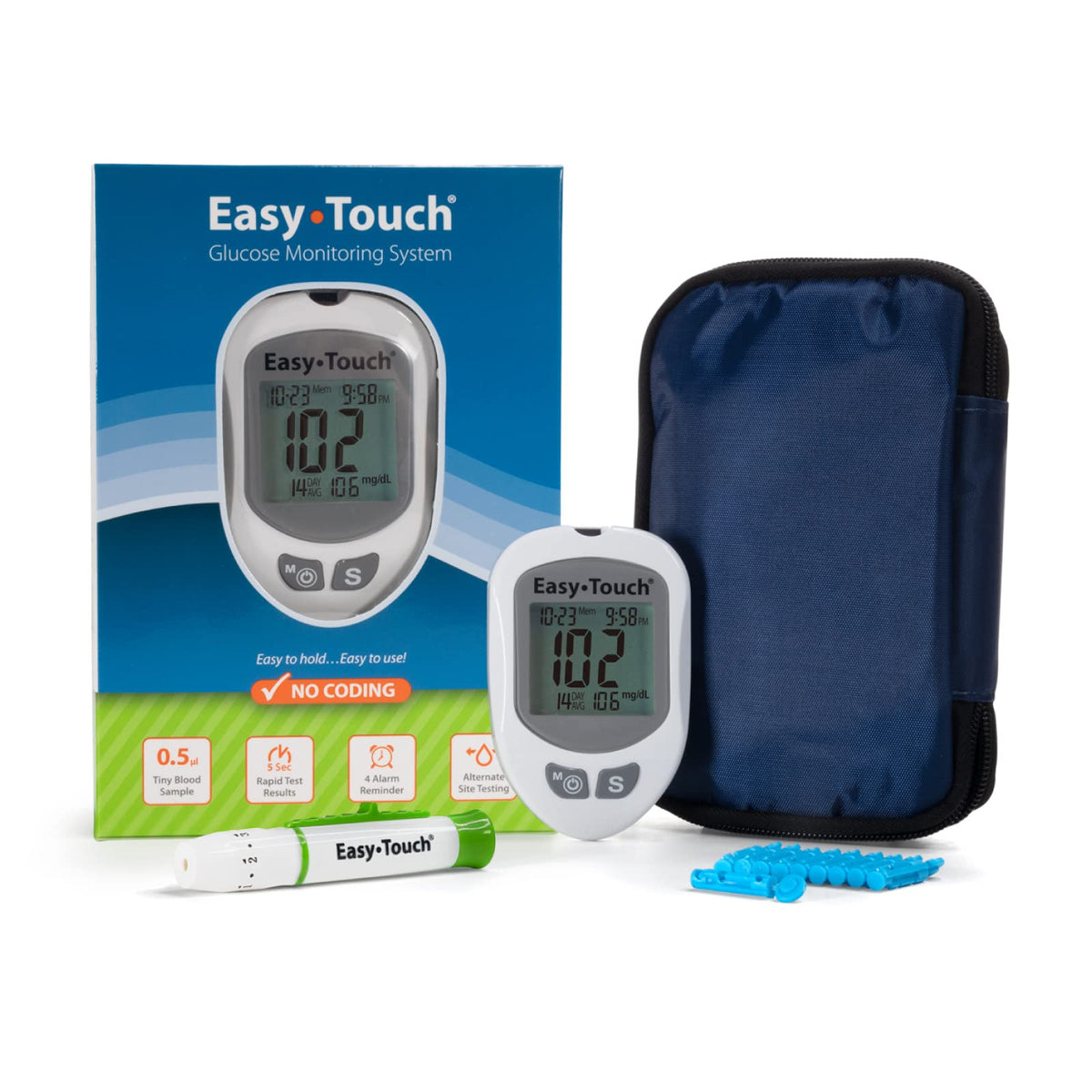 Glucose Meter Kit with 100 Test Strips M909
