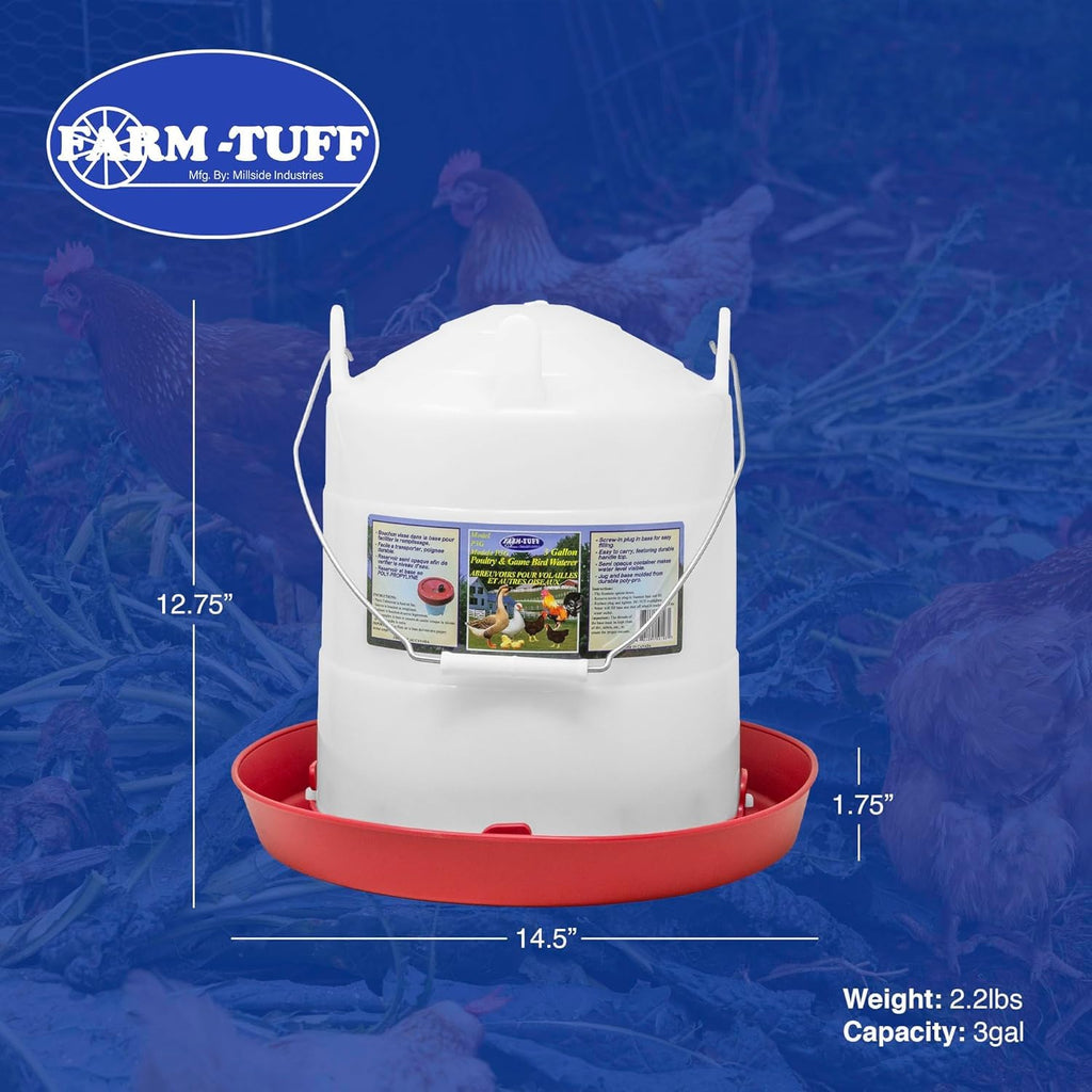 3 Gallon Plastic Poultry Waterer Q437622