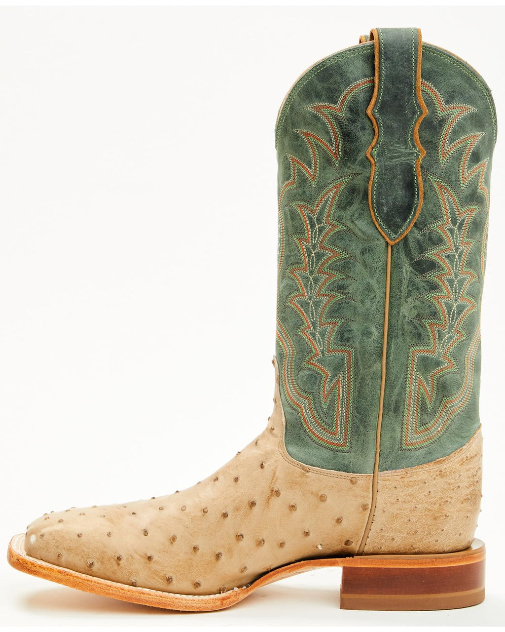 Men's Ostrich Western Boot Broad Square Toe N498574