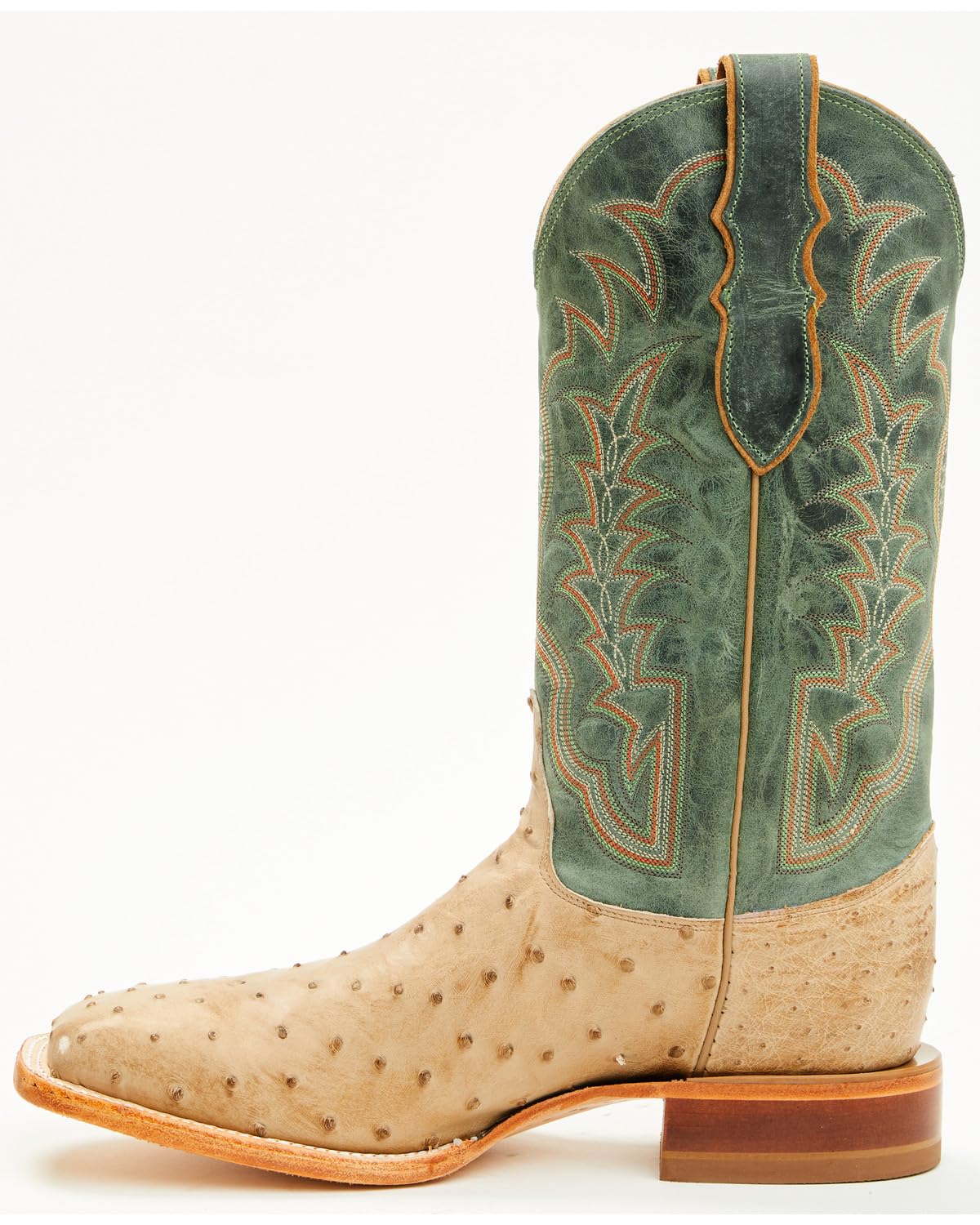Men's Ostrich Western Boot Broad Square Toe N498574