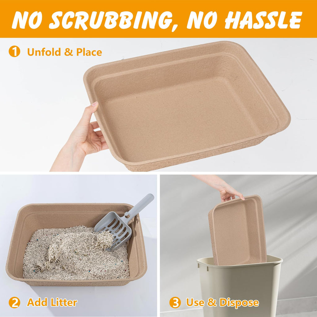 Disposable Cat Litter Box 9-Pack P170