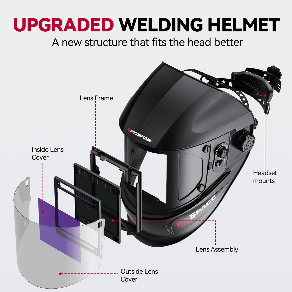 Auto Darkening Welding Helmet G827
