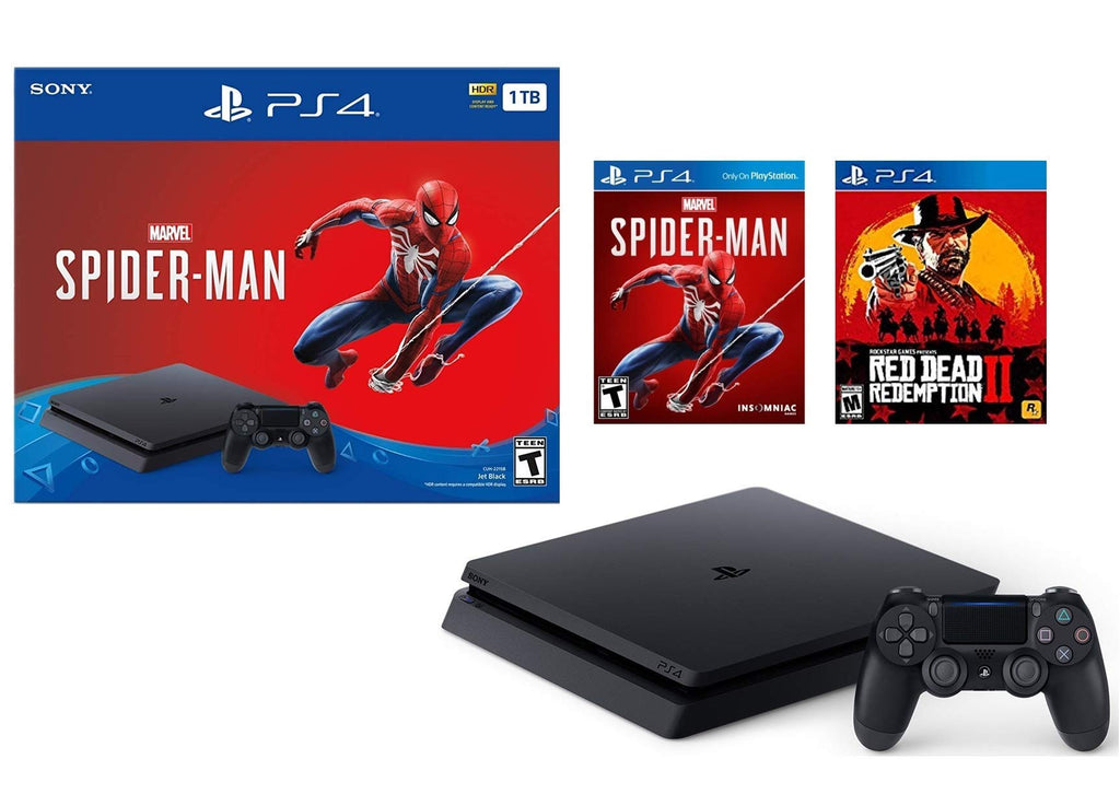 Playstation 4 1TB Jet Black Console with Wireless Controller H486525