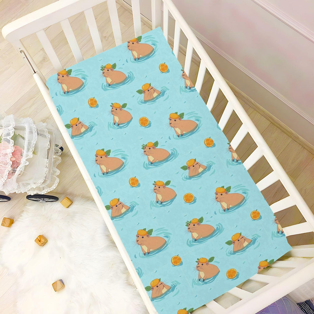 Soft Breathable Microfiber Crib Sheet, Fits Standard Size 28in x 52in K3655