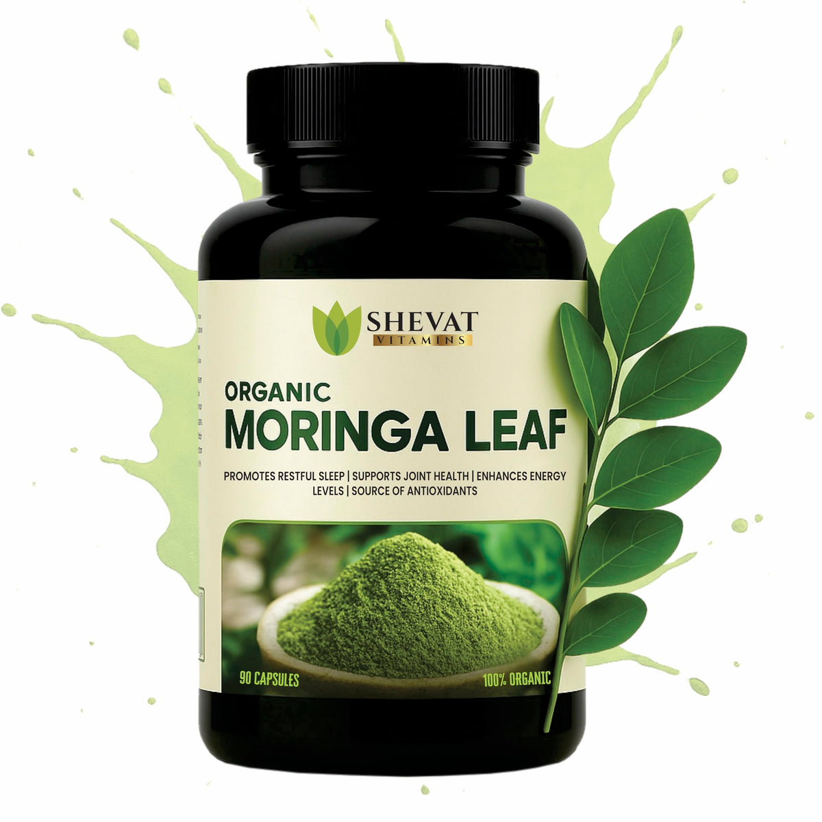 Organic Moringa Leaf Capsules 1000mg 90 Capsules N463962