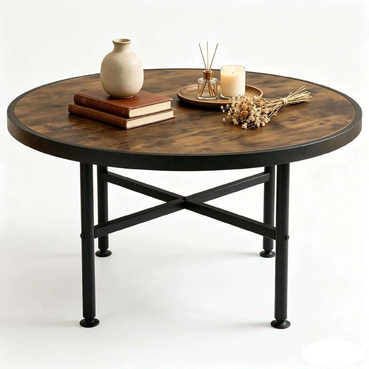 Round Wood Coffee Table L637