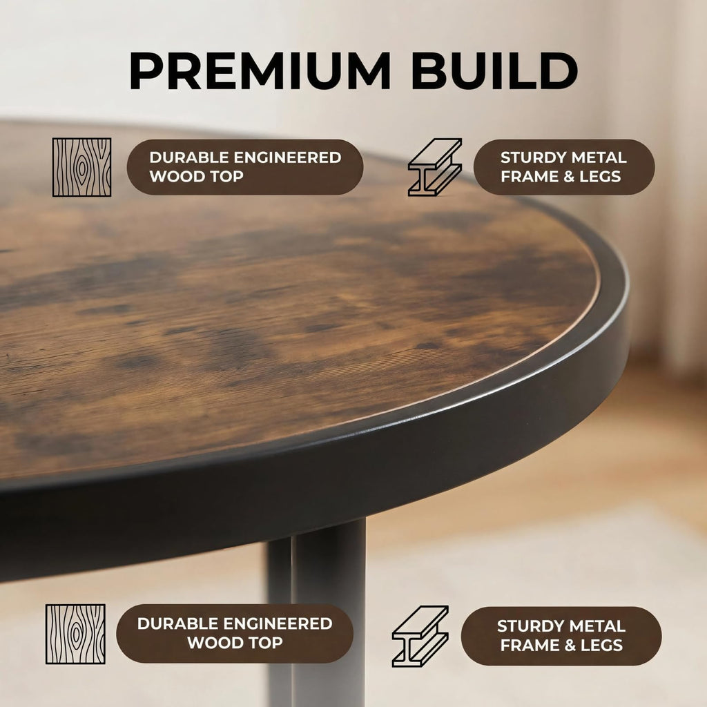 Round Wood Coffee Table L637