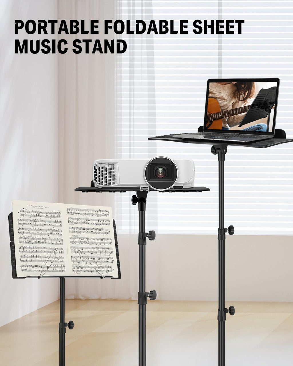 Sheet Music Stand with Light & Carrying Bag Y715